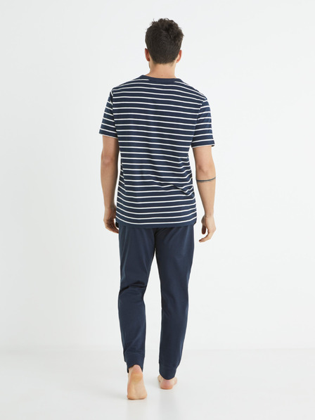 Celio Tamnoplava muška prugasta pidžama Celio Bisible