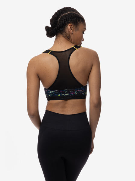 DORINA Crni ženski sportski grudnjak s uzorkom DORINA Sully