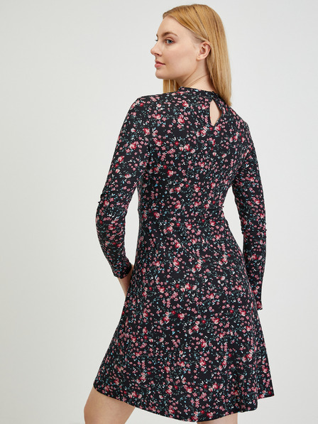 Orsay Crna ženska haljina cvjetnog uzorka ORSAY