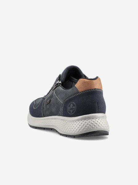 Rieker Plave muške gležnjače s kožnim detaljima Rieker