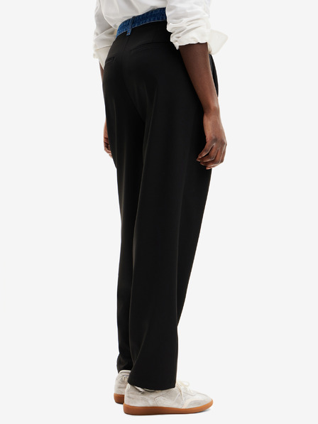 Desigual Crne ženske hlače Desigual Milan