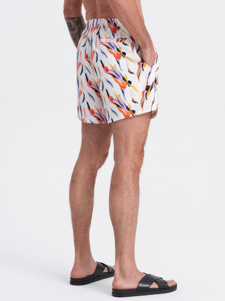 Ombre Clothing Narančasto-bijeli muški kupaći kostimi s uzorkom Ombre Clothing