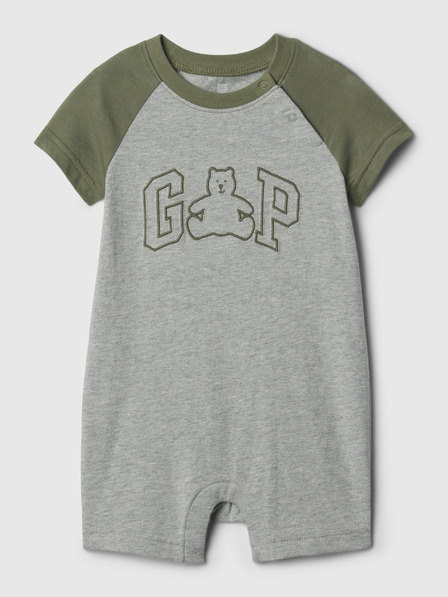 GAP Dojenački kratki kombinezon Brannan Bear sa logom GAP