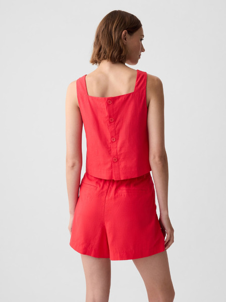 GAP Crop top od lnene mješavine GAP