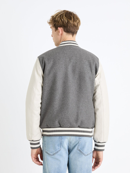 Celio Celio Fuvarsi muška krem siva bomber jakna od mješavine vune