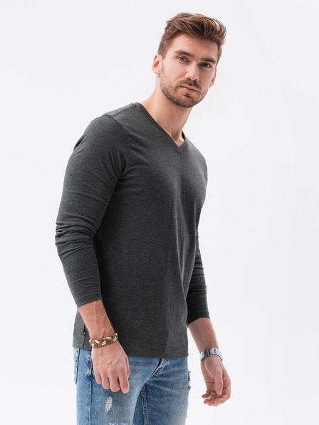 Ombre Clothing Muška majica dugih rukava bez printa - mix 2 kom u paketu V1 Z41 basic