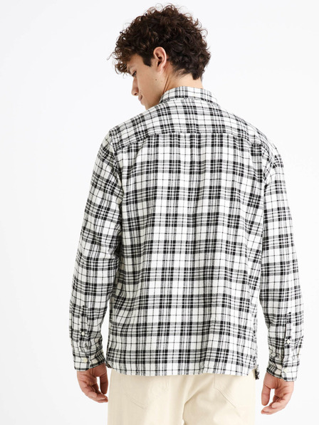 Celio Celio Canewto crna karirana flanelska košulja