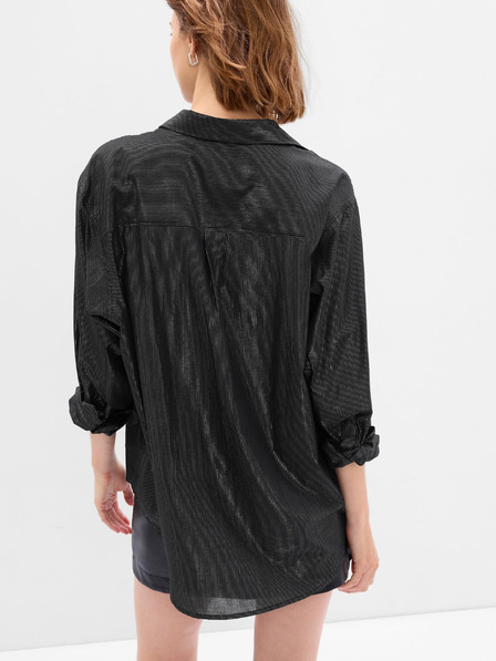GAP Košulja s metalnom niti oversize GAP