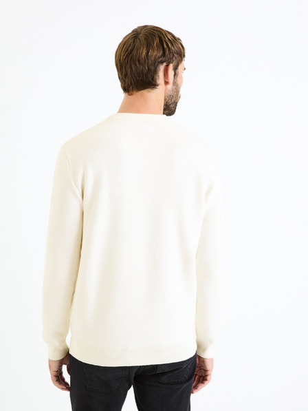 Celio Celio Beclo muški krem basic džemper