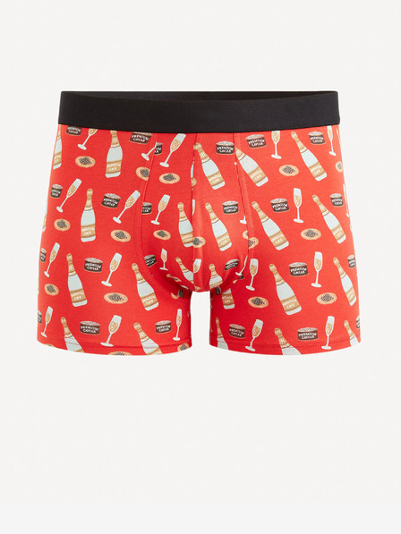 Celio Set bokserica i čarapa u crvenoj i plavoj boji Celio