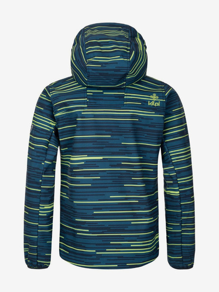 Kilpi Kilpi RAVIO prugasta softshell jakna za dječake u petroleju