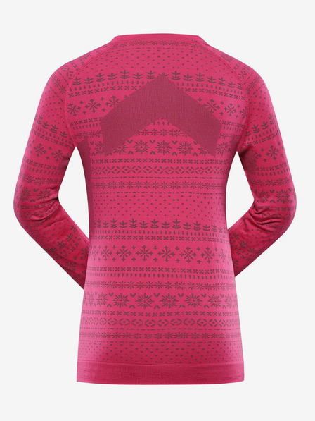 ALPINE PRO Tamno roza djevojačka funkcionalna majica ALPINE PRO Amboso