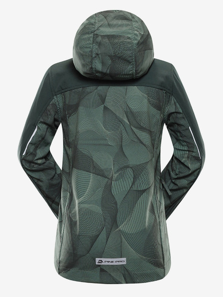 ALPINE PRO Tamno zelena dječja softshell jakna ALPINE PRO Hooro