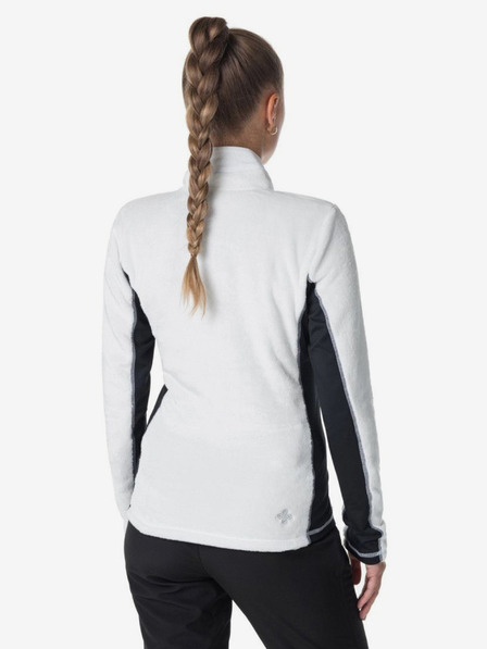 Kilpi Crno-bijeli Kilpi SKATHI ženski flis sweatshirt s patentnim zatvaračem