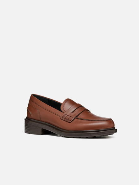 Geox Smeđe ženske mokasinke Geox Walk Pleasure