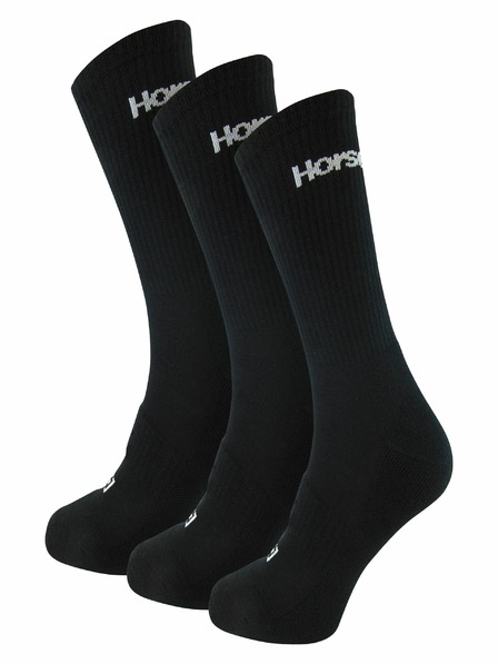 Horsefeathers Čarape Delete Premium 3Pack - crne veličine 11 - 13 HORSEFEATHERS