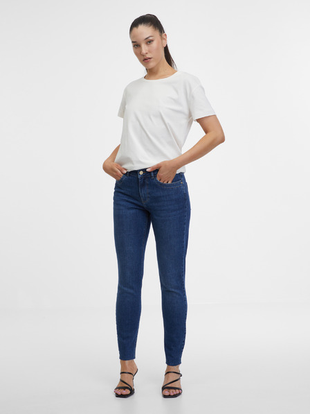Orsay Tamno plave ženske skinny fit traperice ORSAY