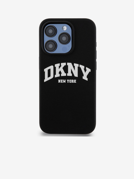 DKNY Liquid Silicone Arch Logo MagSafe stražnja maska za iPhone 15 Pro crna DKNY
