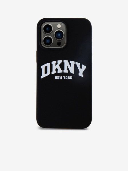 DKNY Liquid Silicone Arch Logo MagSafe stražnja maska za iPhone 12/12 Pro crna DKNY