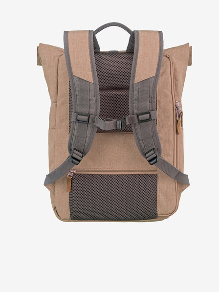 Travelite Sivo-ružičasti ruksak Travelite Basics Roll-up Backpack Rose