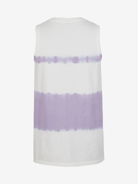 O'Neill Ljubičasto-bijela ženska majica bez rukava s uzorkom O'Neill WOW TANKTOP