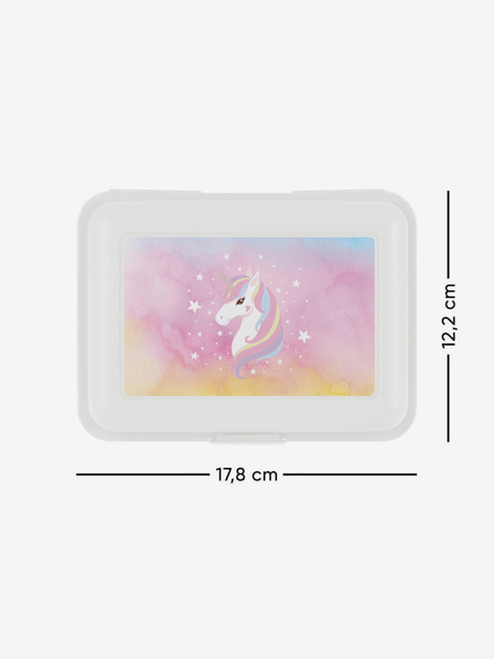BAAGL Bijela kutija za grickalice Rainbow Unicorn Baagl