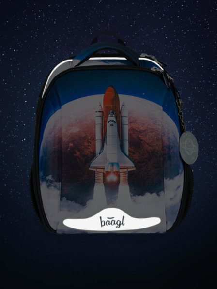 BAAGL Plava školska torba Baagl Shelly Space Shuttle