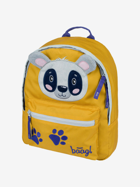 BAAGL Žuti predškolski ruksak Baagl Raccoon