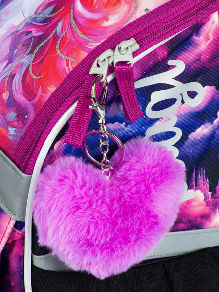 BAAGL Ljubičasta školska torba Zippy Baagl Unicorn Kingdom