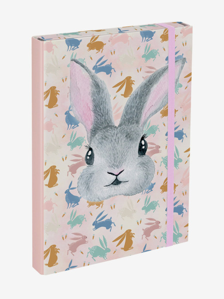 BAAGL Ploče za školske bilježnice Baagl Bunny Pink A4