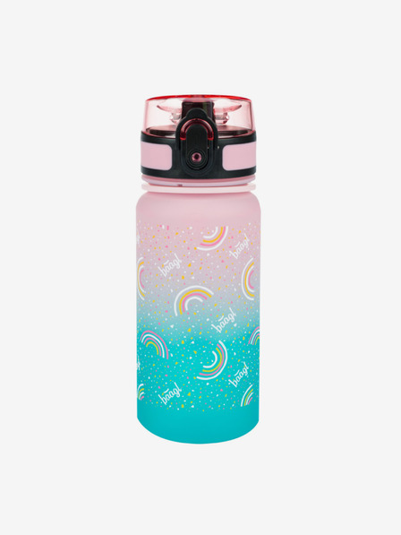 BAAGL Ružičasta boca za piće od tritana Gradient Rainbow, 350 ml Baagl