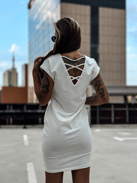 Edoti Edoti ženska bijela mini haljina