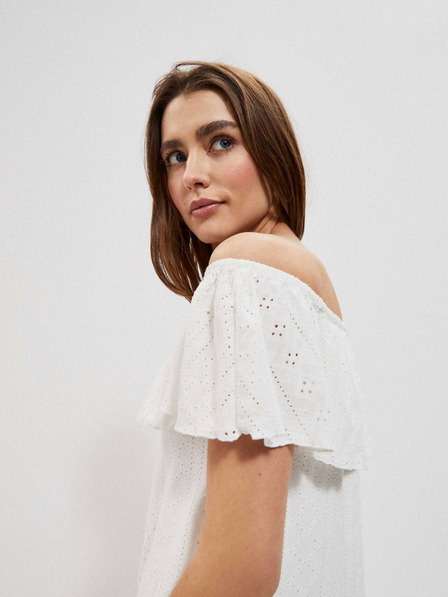 Moodo Bijela ženska haljina Moodo