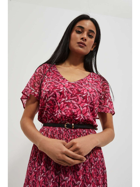 Moodo Moodo roza ženska cvjetna haljina