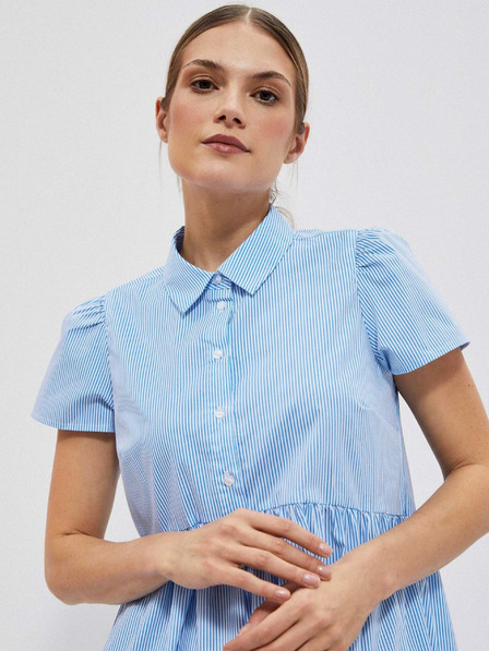 Moodo Ženska košulja na bijele i plave pruge Moodo