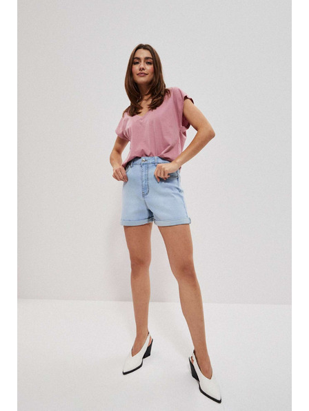 Moodo Moodo ženske kratke traper hlače svijetlo plave boje