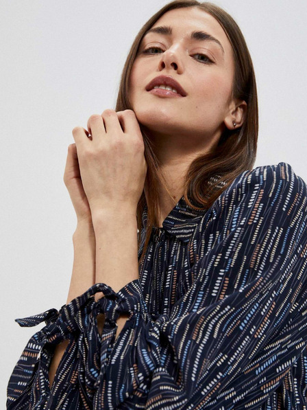 Moodo Tamno plava ženska Moodo bluza s uzorkom