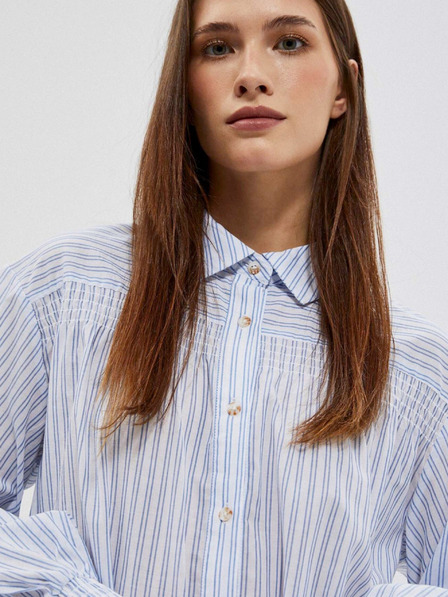 Moodo Moodo bijelo-plava ženska košulja na pruge