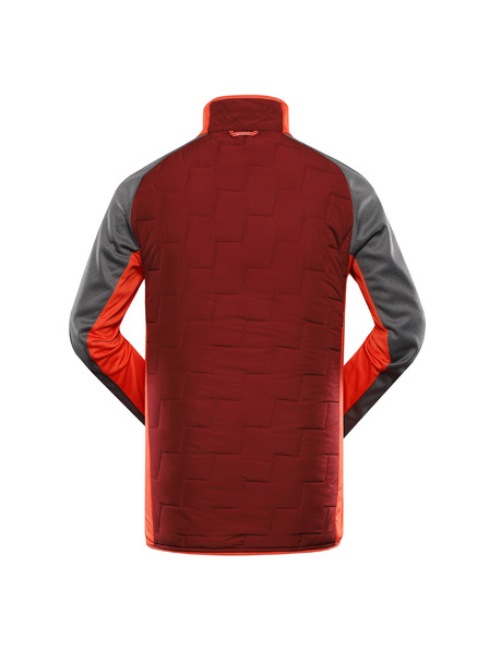 ALPINE PRO Muška dukserica s merino punjenjem ALPINE PRO JORW merlot