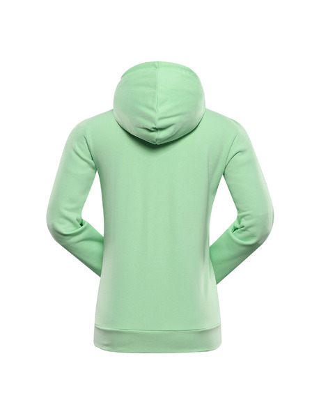 ALPINE PRO Ženska pamučna dukserica ALPINE PRO LOKKA paradise green