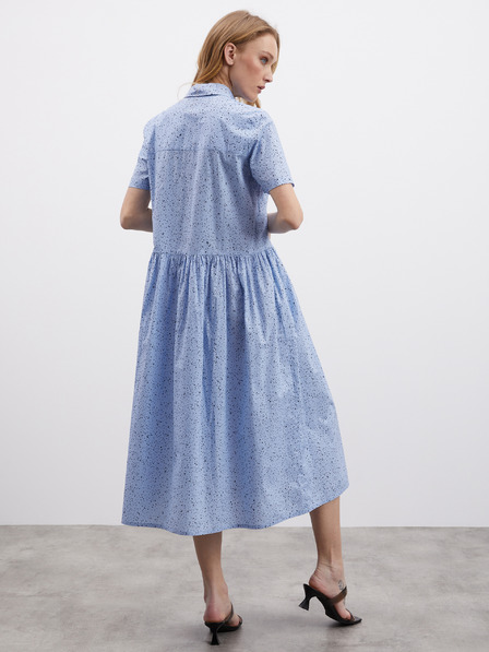 ZOOT.lab Svijetloplava ženska midi haljina s uzorkom ZOOT.lab Reed