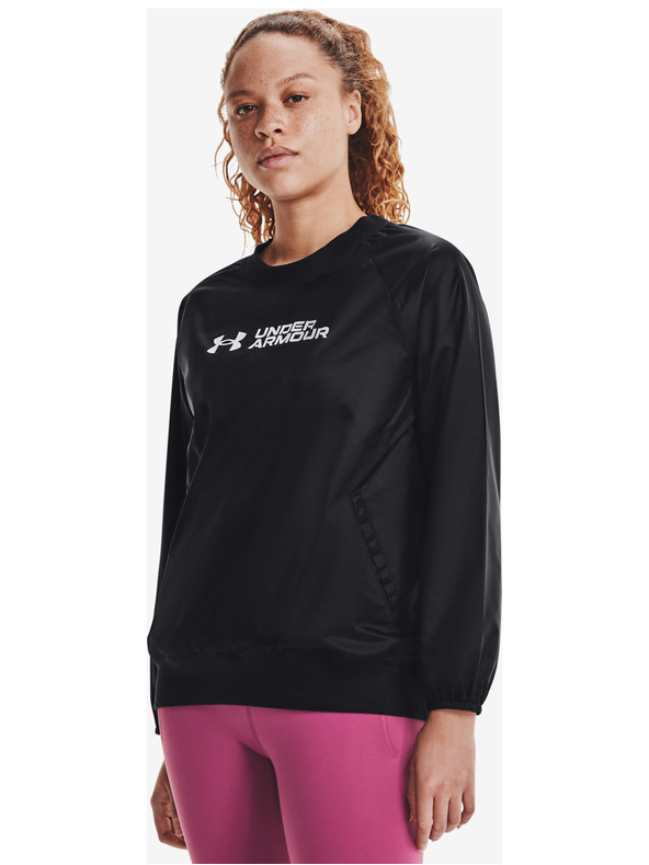 Under Armour Ženska majica s kapuljačom Under Armour Recover Storm Woven Shine Crew