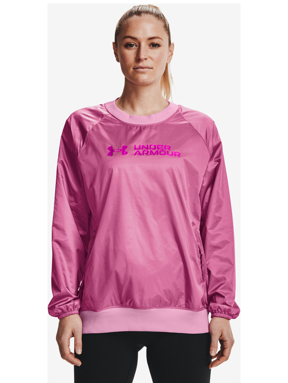 Under Armour Ženska majica s kapuljačom Under Armour Recover Storm Woven Shine Crew
