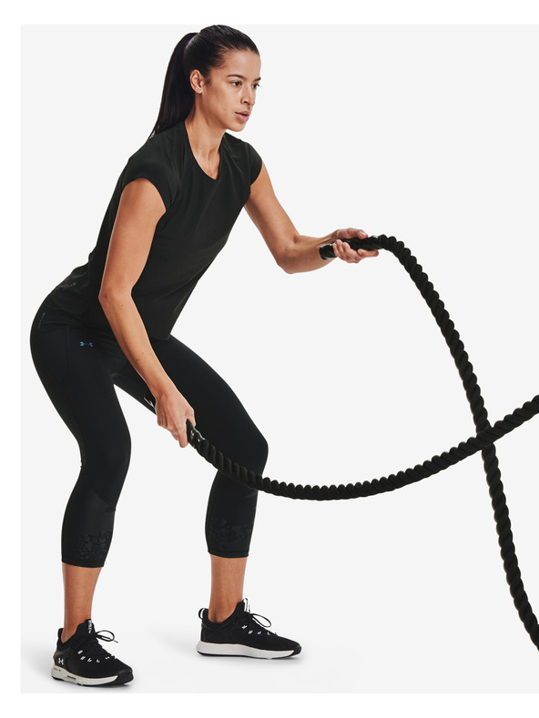 Under Armour Ženske kompresivne helanke Under Armour Rush Tonal Capri PKT NS