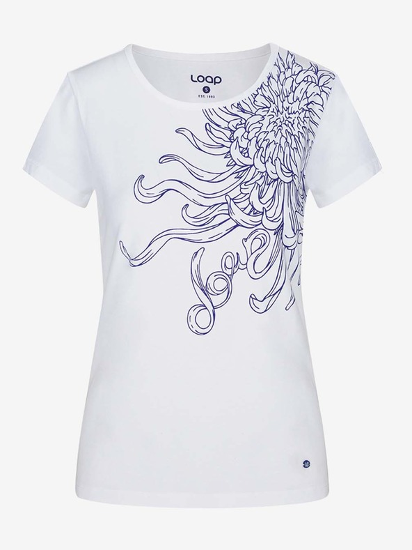 Loap Bijela ženska majica s motivom LOAP Abblina