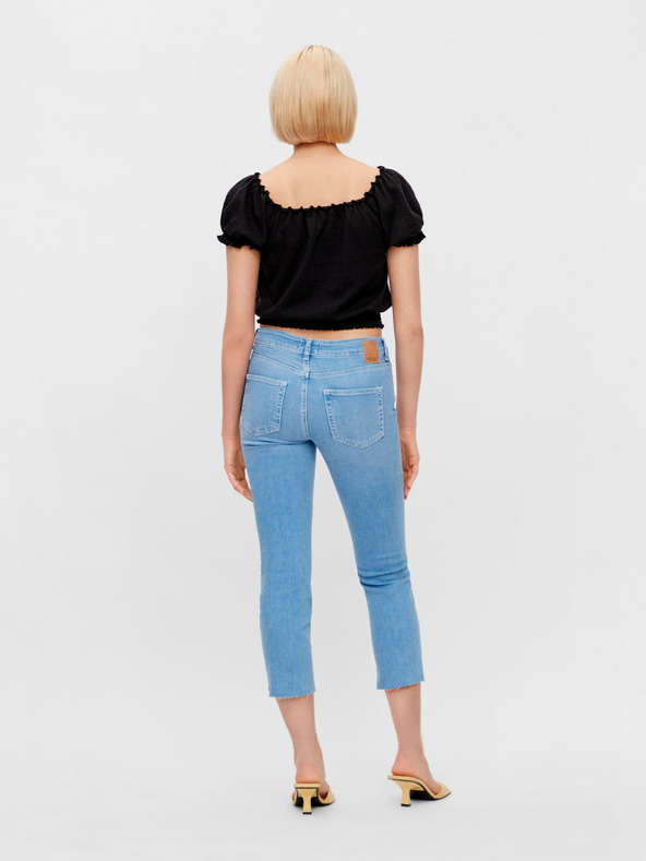 Pieces Pieces Leaf crna kratka bluza