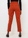 CAMAIEU Narančaste prugaste hlače s remenom CAMAIEU