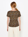 CAMAIEU Smeđa majica s uzorkom CAMAIEU