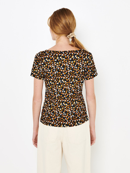 CAMAIEU Smeđa majica s uzorkom CAMAIEU