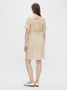 Pieces Pieces Timberly kremasta cvjetna haljina na vezanje